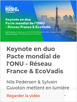 Keynote en duo Pacte mondial de l&#039;ONU - Réseau France &amp; EcoVadis